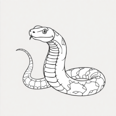 Snake Coloring Book