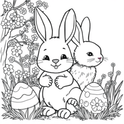 Easter Egg Adventure Coloring Book