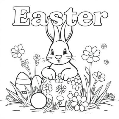 Easter Egg Hunt Coloring Adventure
