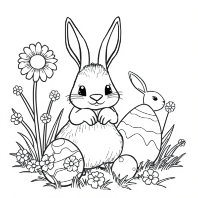 Easter Coloring Book for Kids