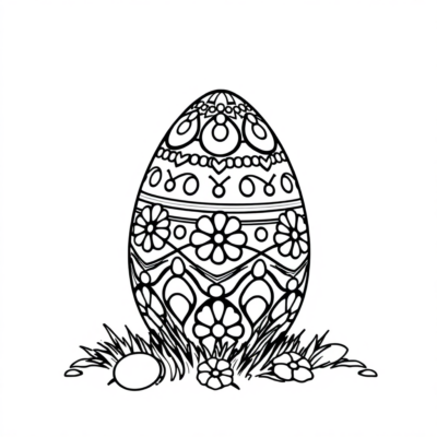 Easter Egg Coloring Page