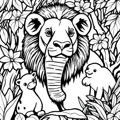 Zoo Coloring Book