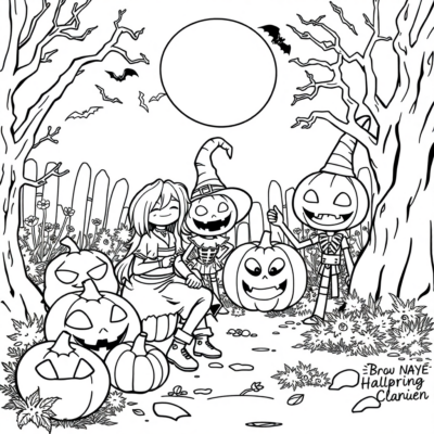 Andrzejki Magic: Kids Coloring Pages