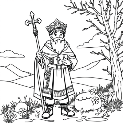 Coloring Book: Andrzejki Coloring Pages for Children