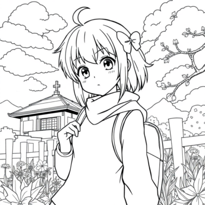 Coloring Book: Anime Coloring Pages