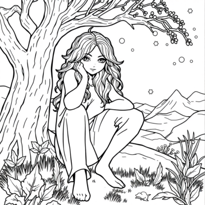 Coloring Book: Stress-Relief Coloring Pages
