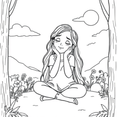 Coloring Book: Stress-Relief Coloring Pages for Kids to Print