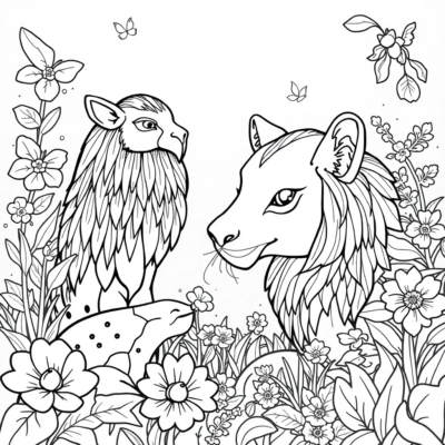 Calm Creatures: A Kids’ Animal Coloring Book