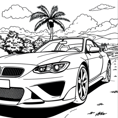 Cars Coloring Fun: Kids’ Printable Pages