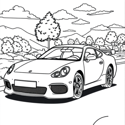 Coloring Book: Car Coloring Pages