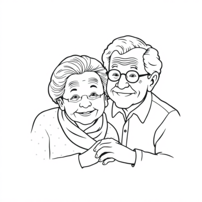Grandparents and Me: Fun Coloring Adventures