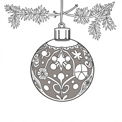 Christmas Ornament Coloring Book