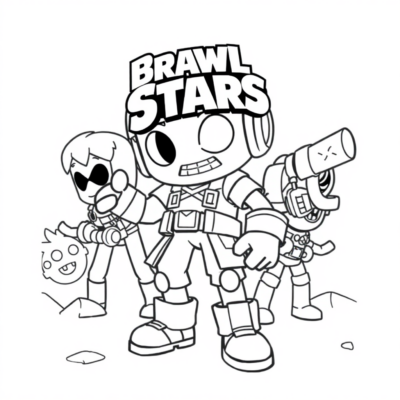 Coloring Book: Brawl Stars Coloring Pages