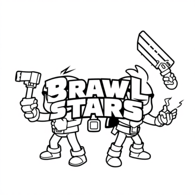 Brawl Stars Kids Coloring & Activity Kit