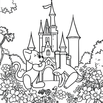 Magical Disney Characters Coloring Book
