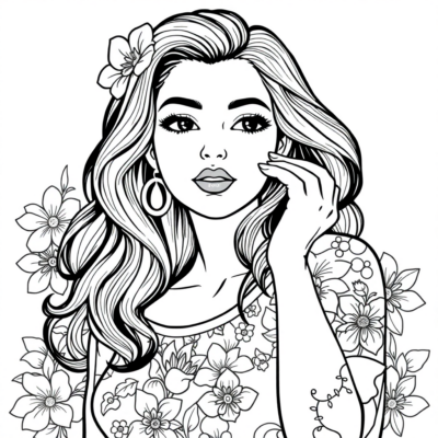 Adult Coloring Book for Girls