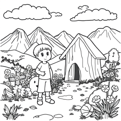 Coloring Book: Coloring Pages for Children Aged 4-5
