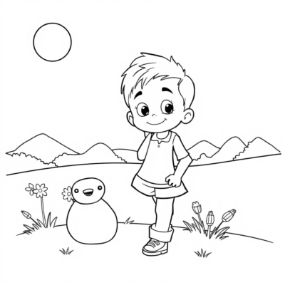 Toddler Fun: Simple Coloring Pages for 4-Year-Olds