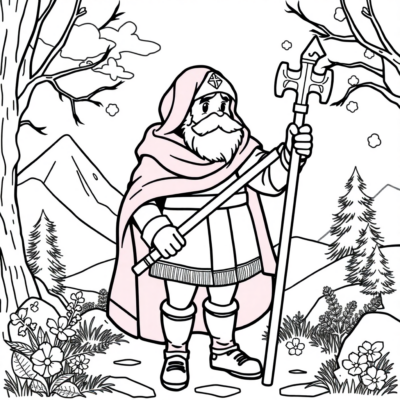 Coloring Book: Children’s Coloring Pages for St. Andrew’s Day