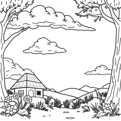 Coloring Book: Coloring Pages for Kids in English