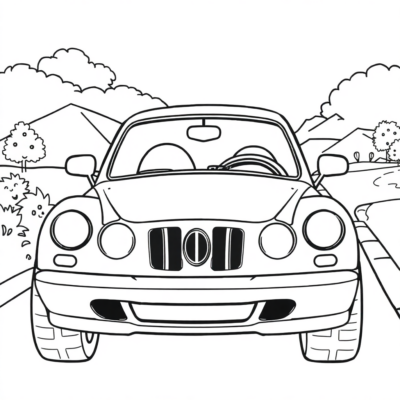 Tiny Roadsters: Kids’ Car Coloring Fun