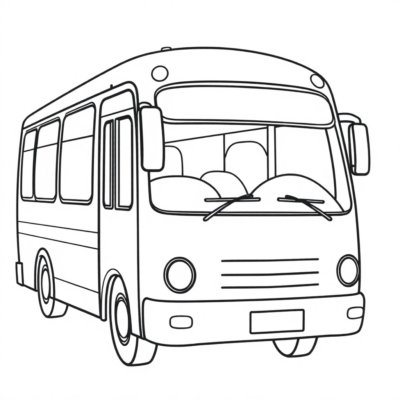 Coloring Book: Colorings for Children – Buses