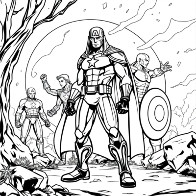 Coloring Book: Avengers Coloring Pages for Kids