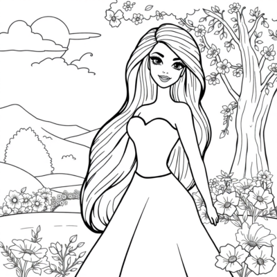 Coloring Book: Barbie Coloring Pages for Kids