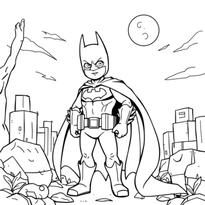 Coloring Book: Batman Coloring Pages for Kids