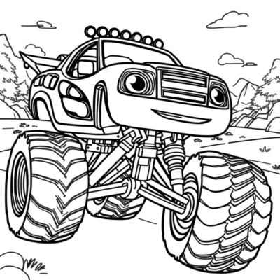 Coloring Book: Blaze and the Monster Machines Coloring Pages for Kids