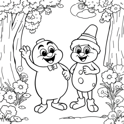 Coloring Book: Bolek and Lolek Coloring Pages for Kids