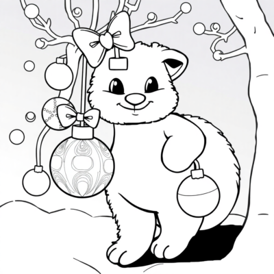 Coloring Book: Christmas Ornament Coloring Pages for Kids
