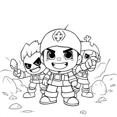 Coloring Book: Brawl Stars Coloring Pages for Kids