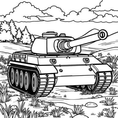 Coloring Book: Tanks Coloring Pages for Kids
