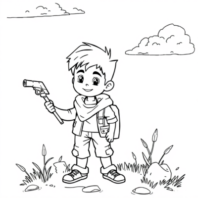 Adventure Coloring Book for Boys Fun Pages