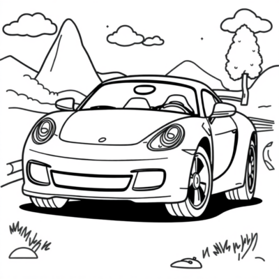 Kids’ Car Coloring Pages: Printable Fun Book