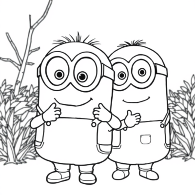 Coloring Book: Minion Coloring Pages for Kids to Print