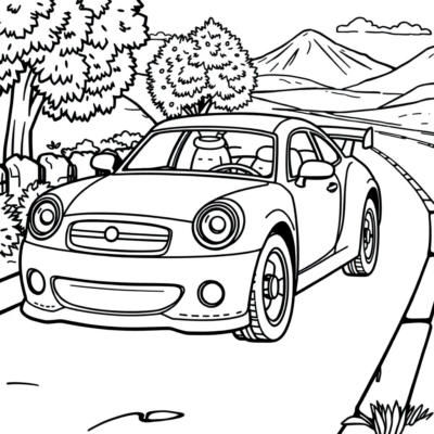 Cute Cars Coloring Book for Kids – Printable Fun