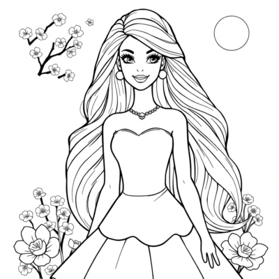 Coloring Book: Printables for Kids – Barbie