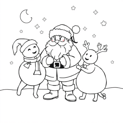 Coloring Book: Christmas Coloring Pages for Kids to Print