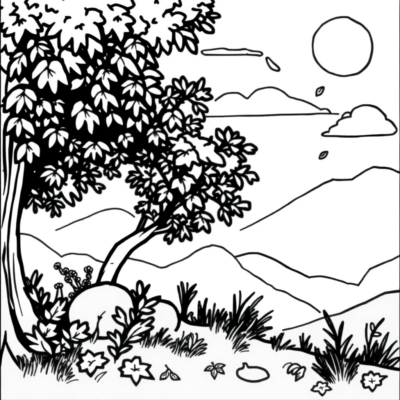 Coloring Book: Fall Coloring Pages for Kids to Print