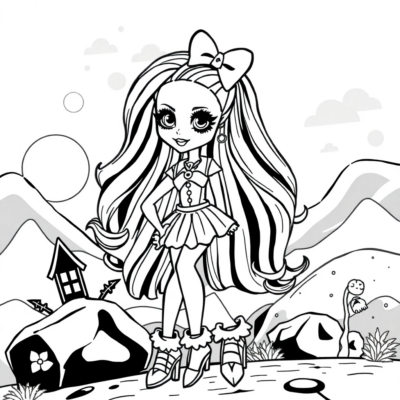 Coloring Book: Printable Monster High Coloring Pages for Kids