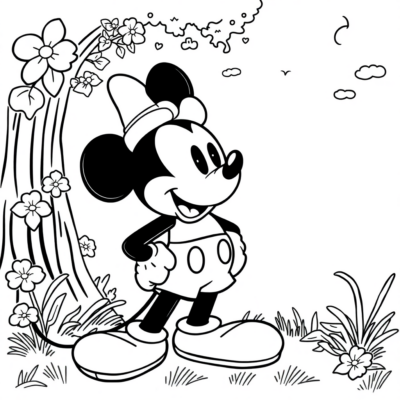 Coloring Book: Mickey Mouse Coloring Pages for Kids to Print