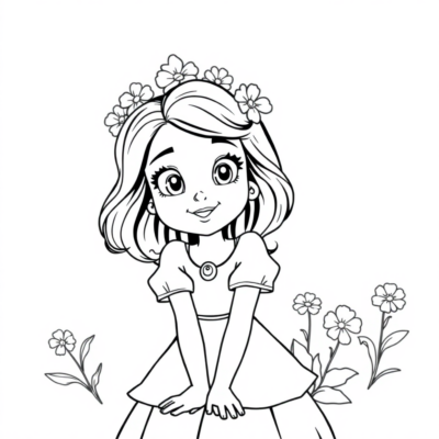 Coloring Book: Printable Coloring Pages for Kids Violetta