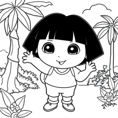 Coloring Book: Coloring Pages for Kids – Dora