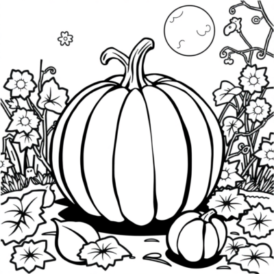 Coloring Book: Pumpkin Coloring Pages for Kids