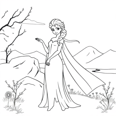 Coloring Book: Elsa Coloring Pages for Kids