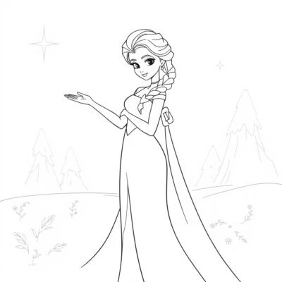 Coloring Book: Coloring Pages for Kids – Elsa