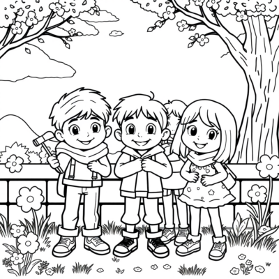 Coloring Book: Gang of Sweeties Coloring Pages for Kids