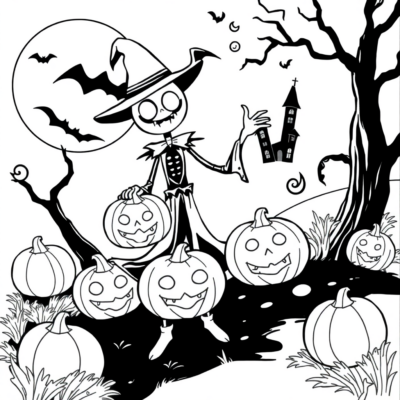Coloring Book: Halloween Coloring Pages for Kids